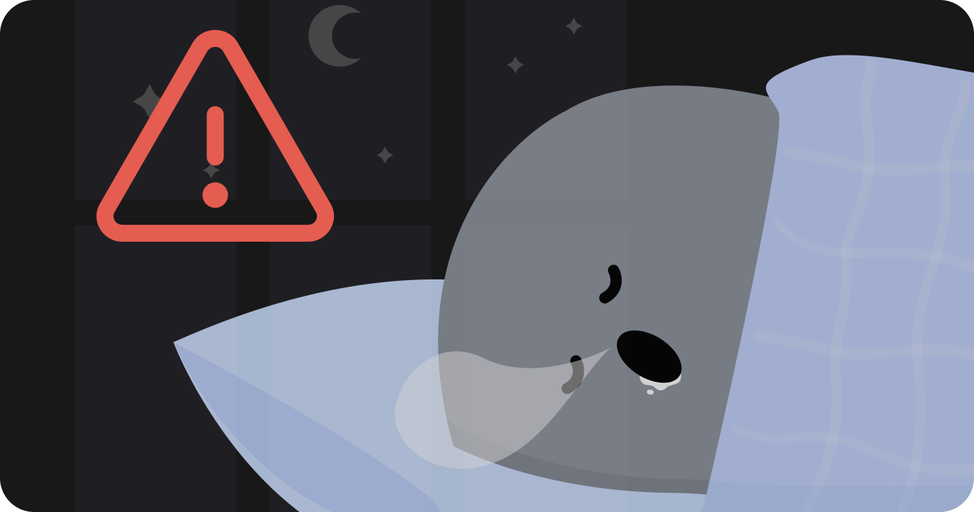眠っている鬱病患者の図