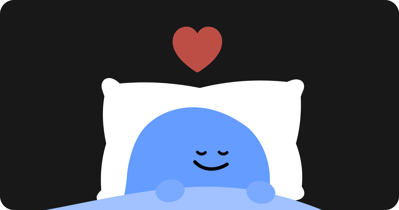 十分な睡眠で健康的に眠っている様子