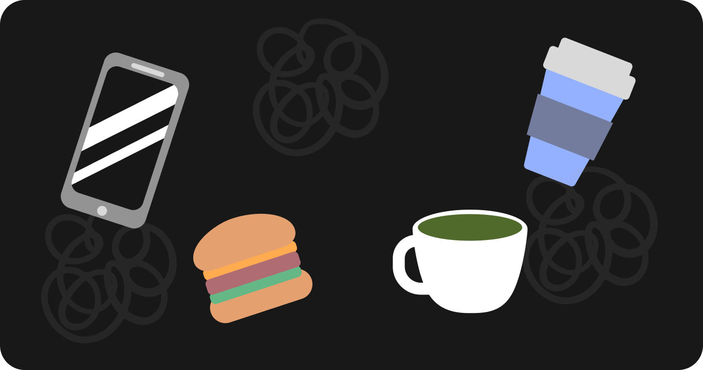 寝前に避けるべきもの（スマートフォンや飲食物など）のリスト