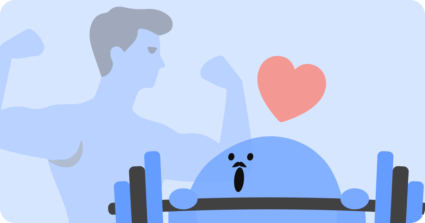 若返りたい一心で一生懸命運動しているおじいさんの様子