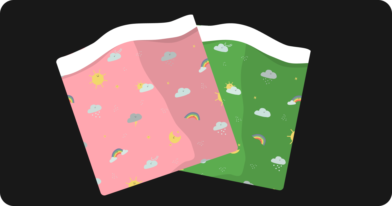 カラフルな子ども用加重ブランケット