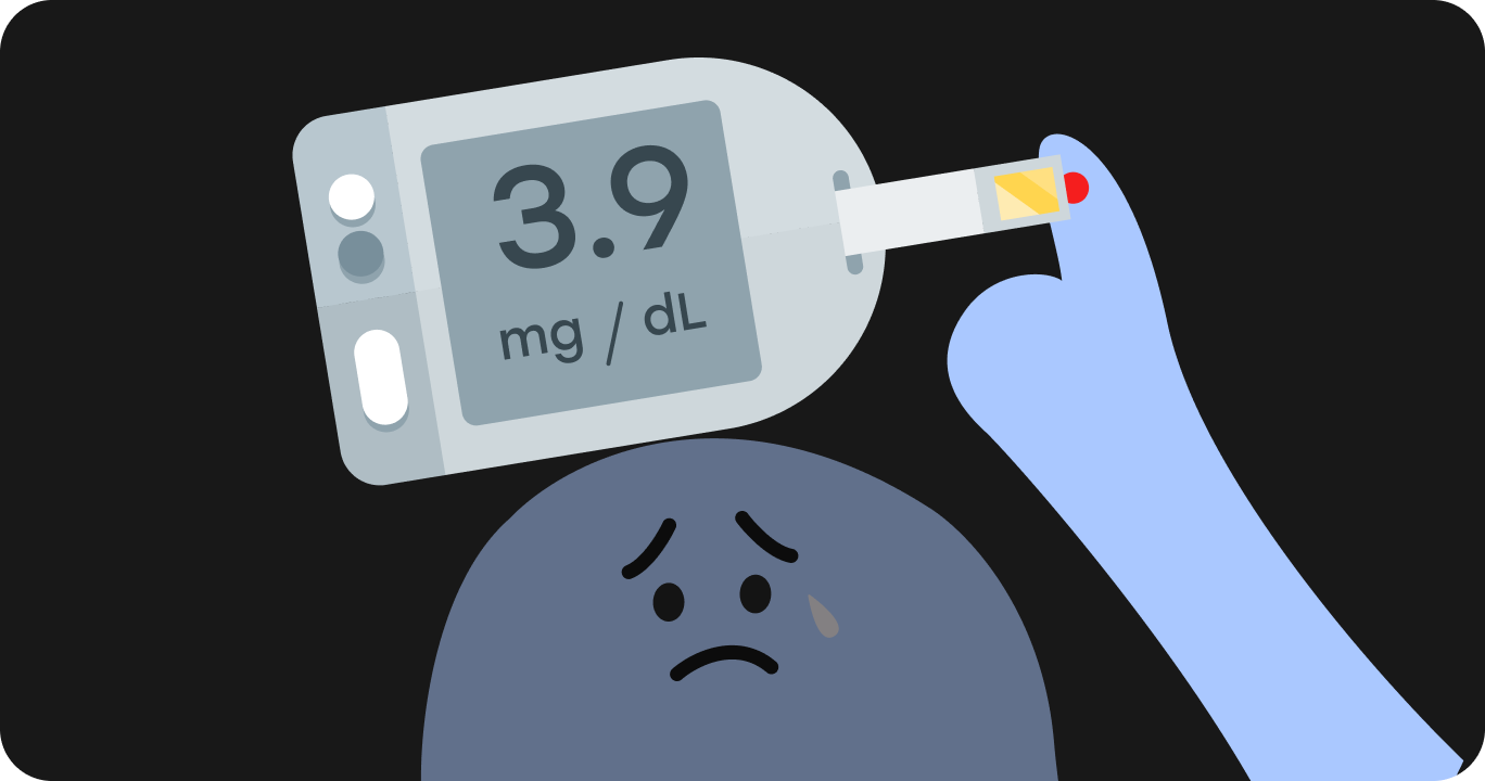 血糖値スパイクをチェックしている様子
