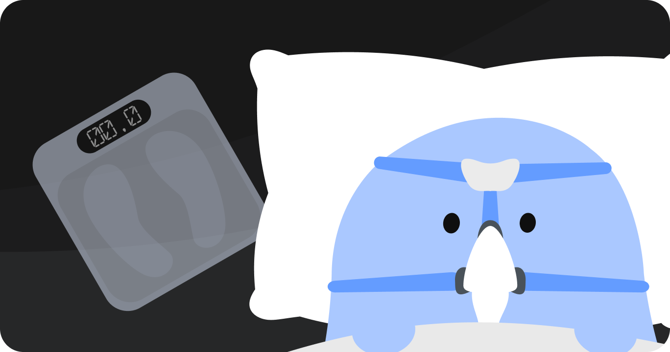 CPAP（シーパップ）装置を装着して眠っている人