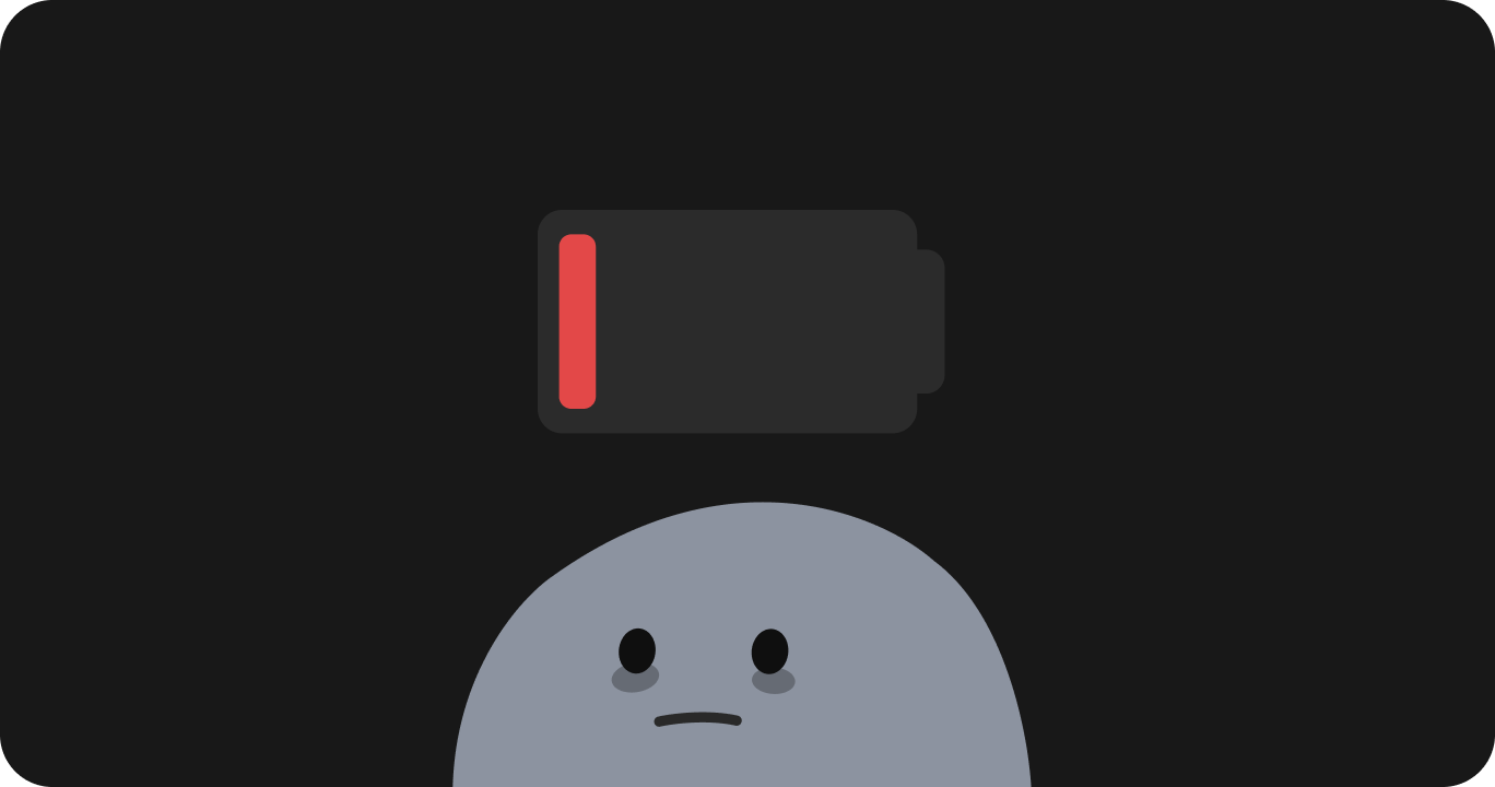 エネルギーが低下している人