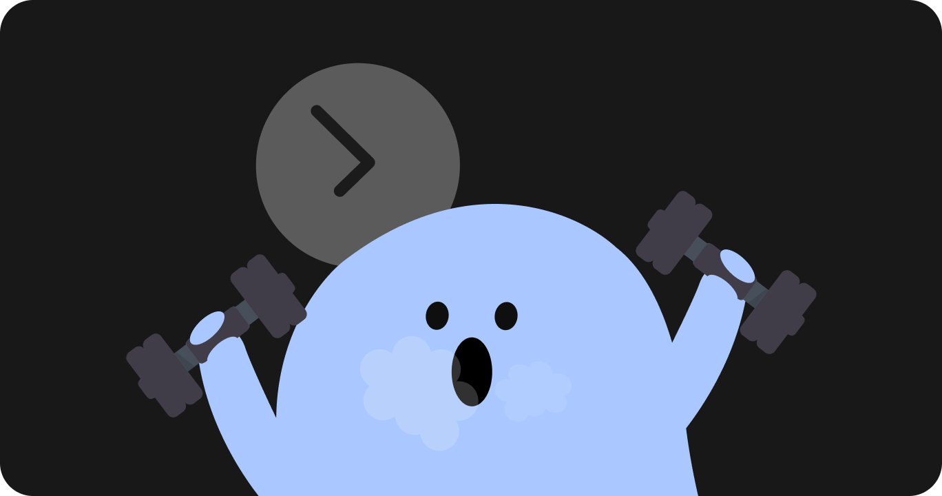 良い生体リズムのために運動している様子