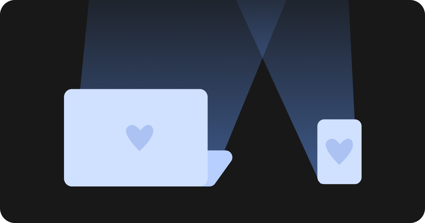 スマートフォンやノートパソコンなど、ブルーライトを発するデバイス