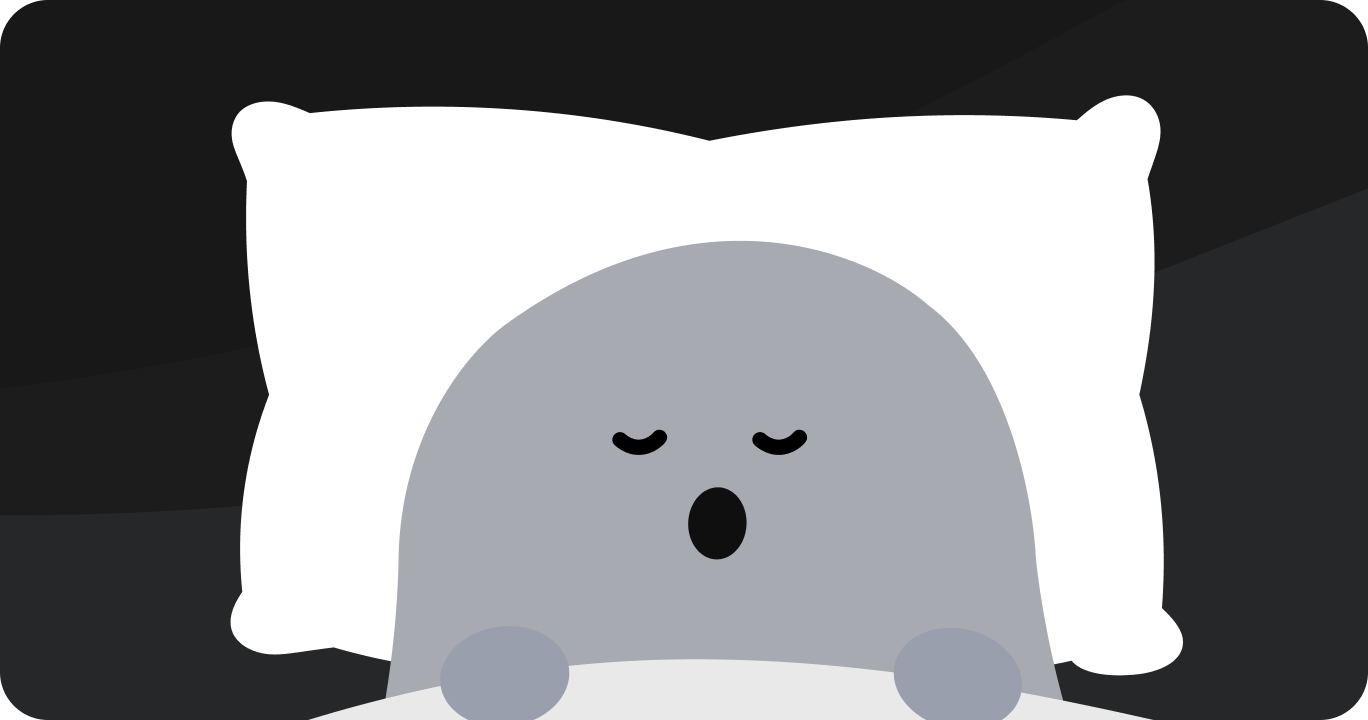 睡眠時無呼吸症候群により朝の頭痛が起きている様子