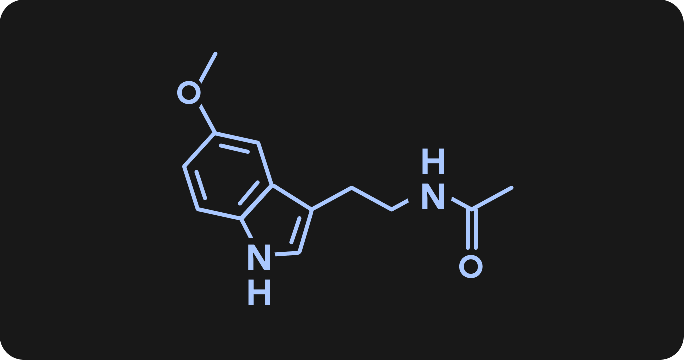 メラトニンの化学式の図