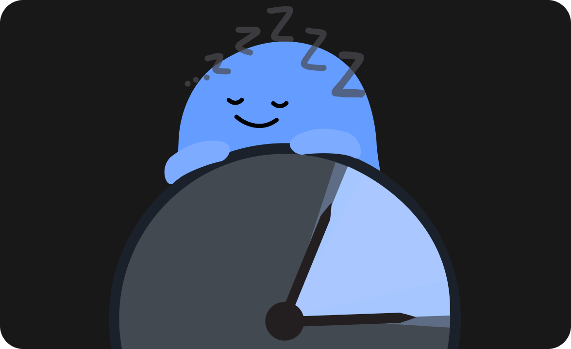 分割睡眠をしている様子