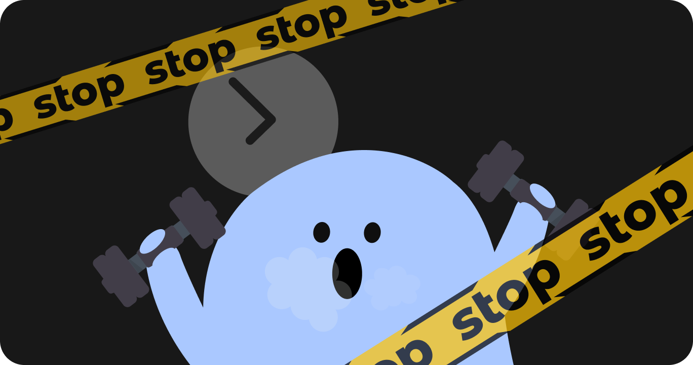 在睡前不能吃宵夜和進行高強度運動的示意圖