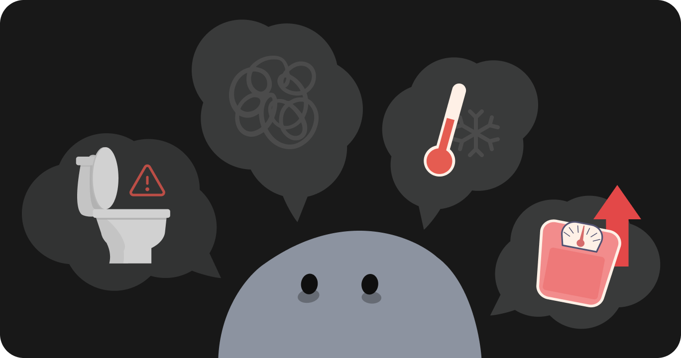 甲狀腺機能低下症症狀說明圖