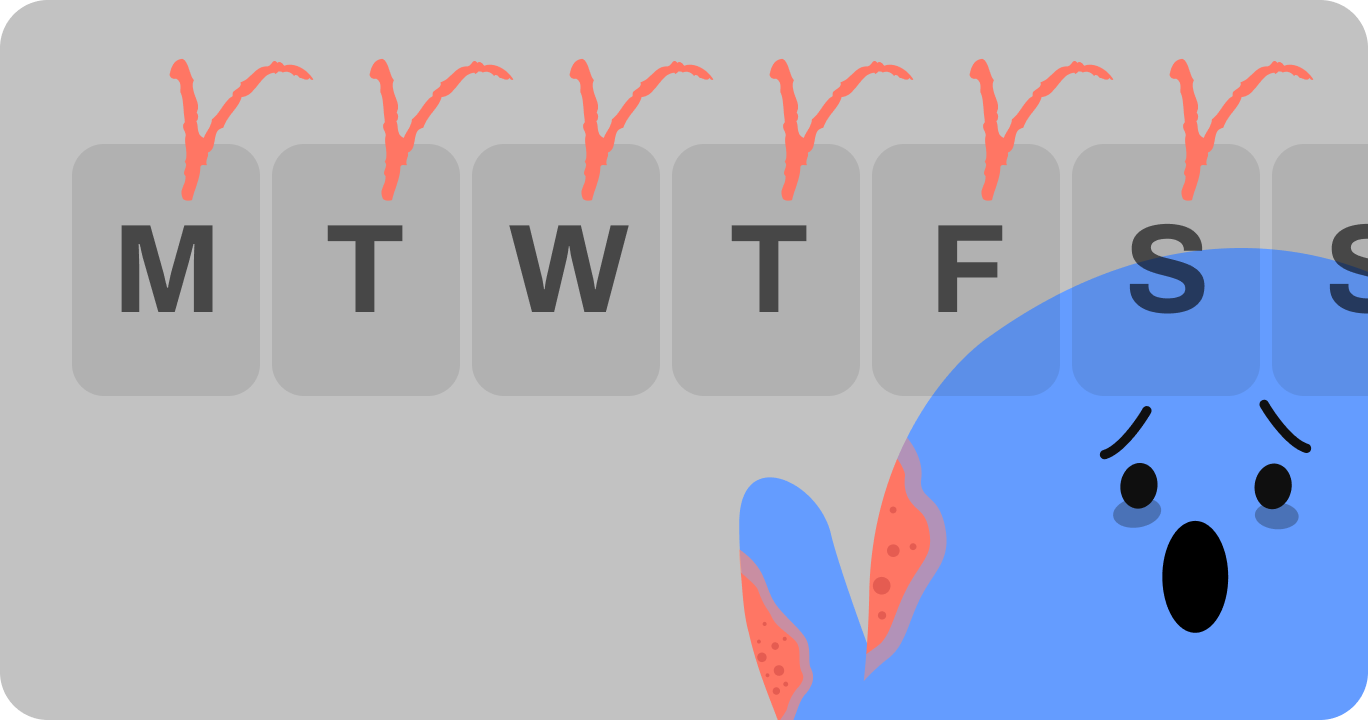 慢性じんましんの症状が日常的に現れる状態