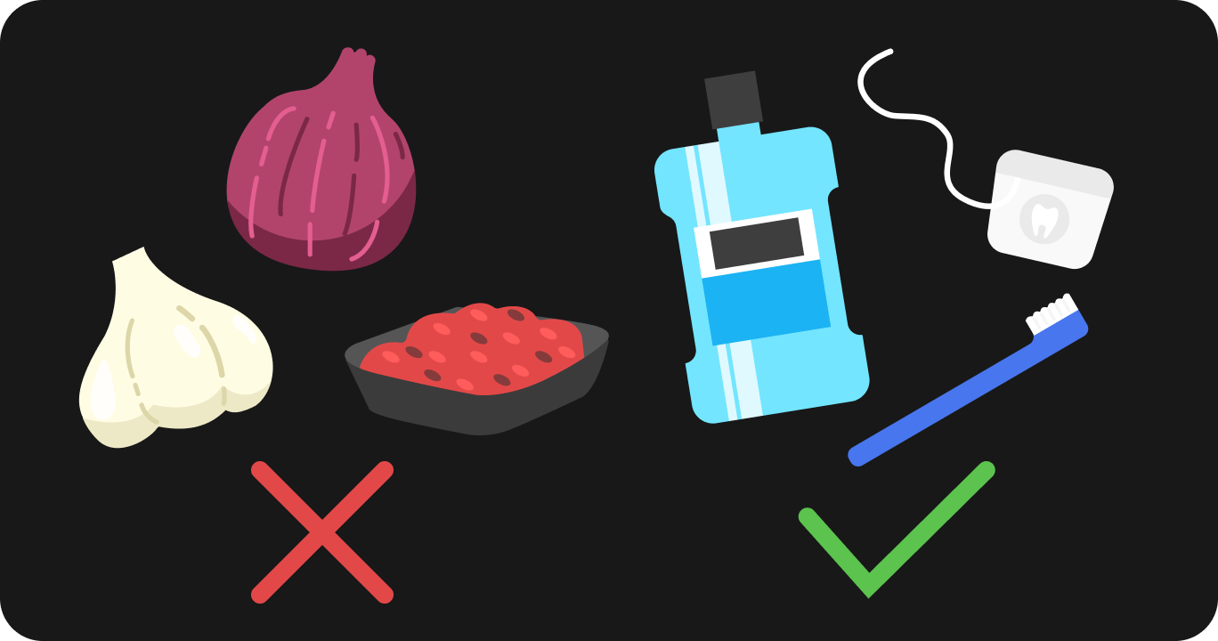 口臭を悪化させやすい食べ物